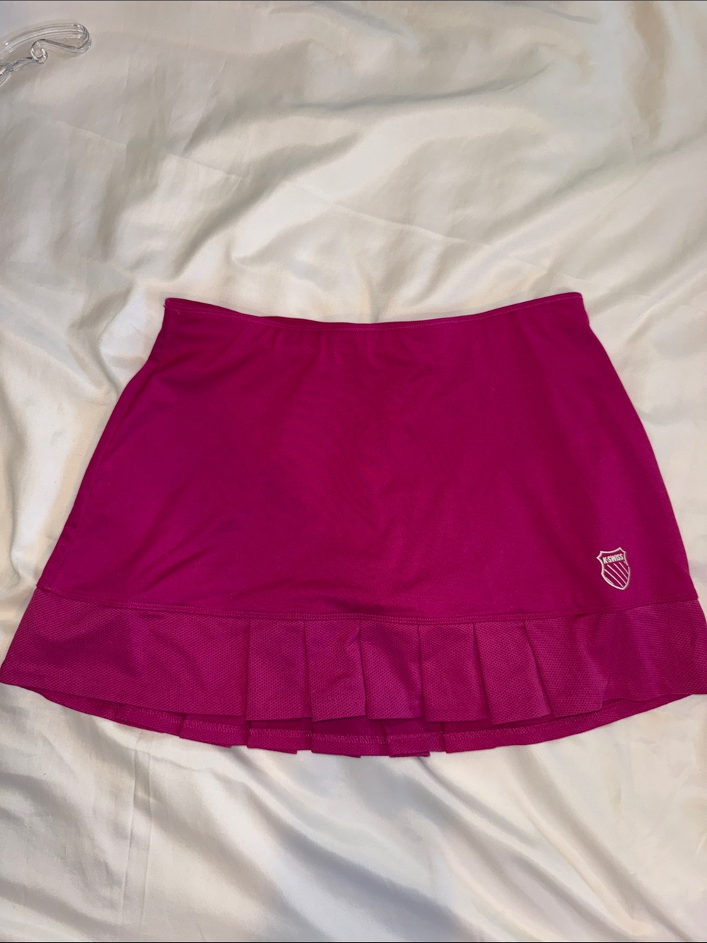 K-Swiss Bright Magenta Pleated Hem Tennis Skort